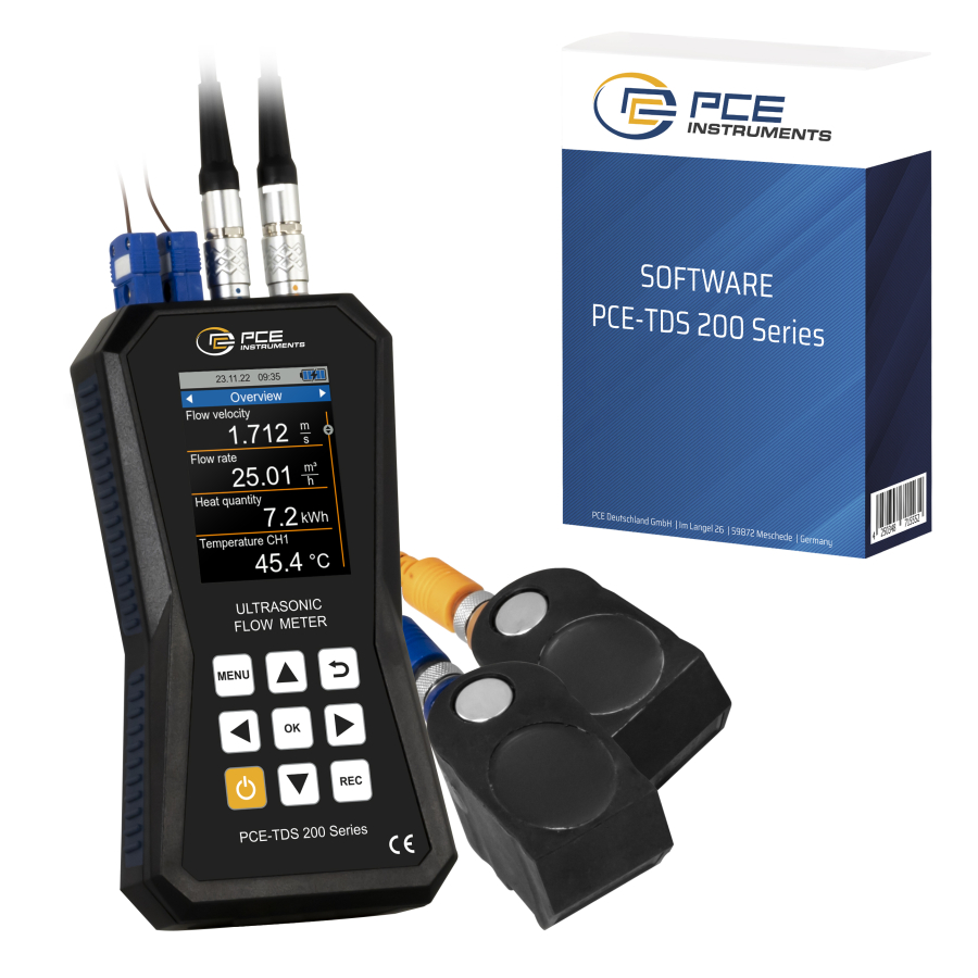Flussimetro a ultrasuoni PCE-TDS 200+ M-SW-KIT